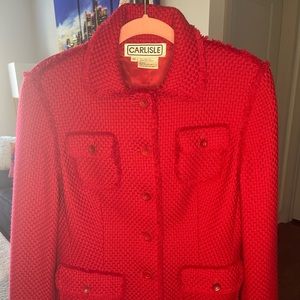 Red Wool Carlisle Jacket
